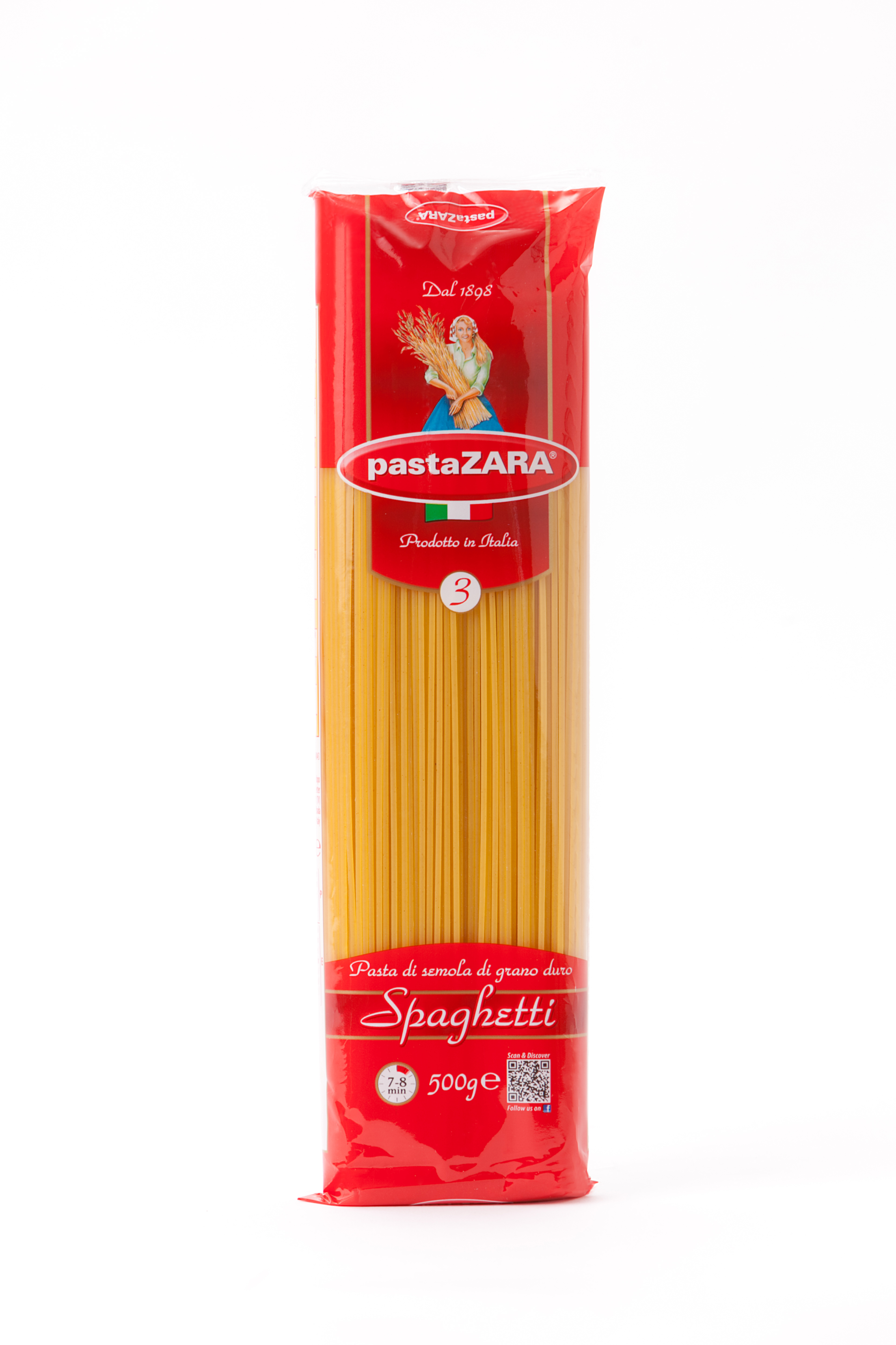 Pasta Zara Durum Száraztészta 500g Spagetti Zrt.
